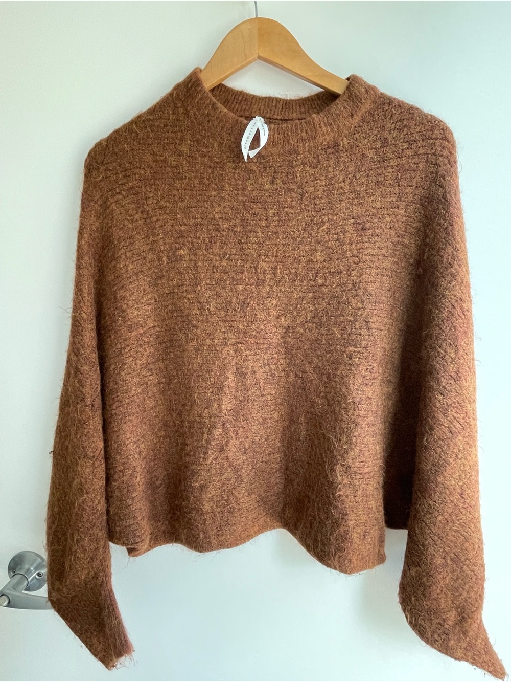 Dreamers by Debut Cozy Batwing Sweater in Auburn & Copper Medium Women’s